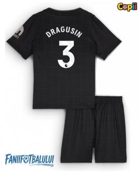 Tottenham Hotspur Radu Dragusin #3 Echipament de Fotbal Replică 2025-26 Copii Deplasare (+ Șorturi)